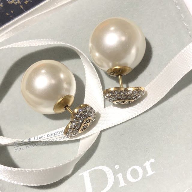 Dior飾品 迪奧經典熱銷火爆款CD字母滿鑽耳環 愛心大小 珍珠耳釘  zgd1089